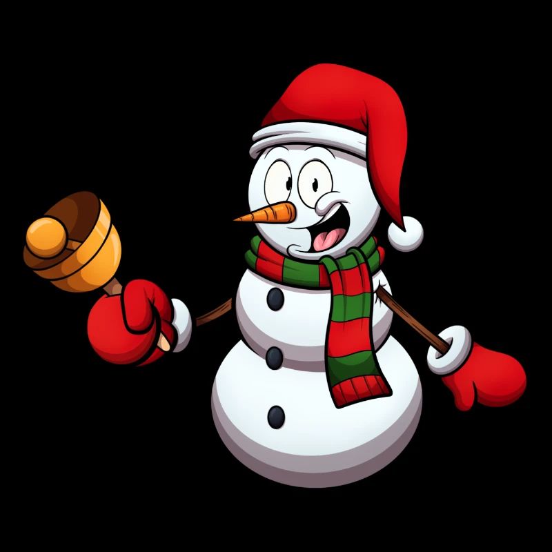 Snowman With Bell