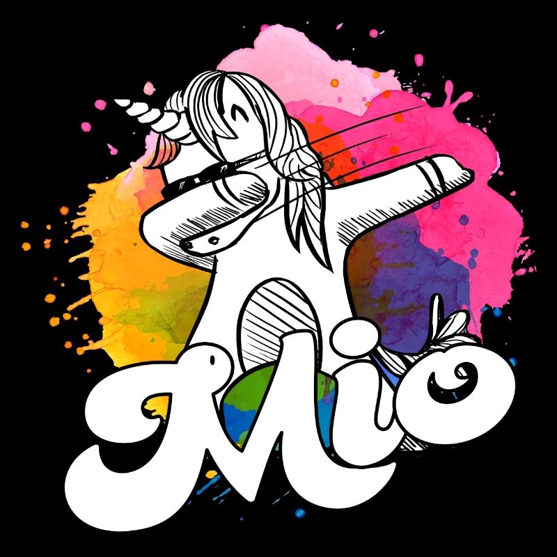 MIO - Beautiful Boy Name with Cool Unicorn