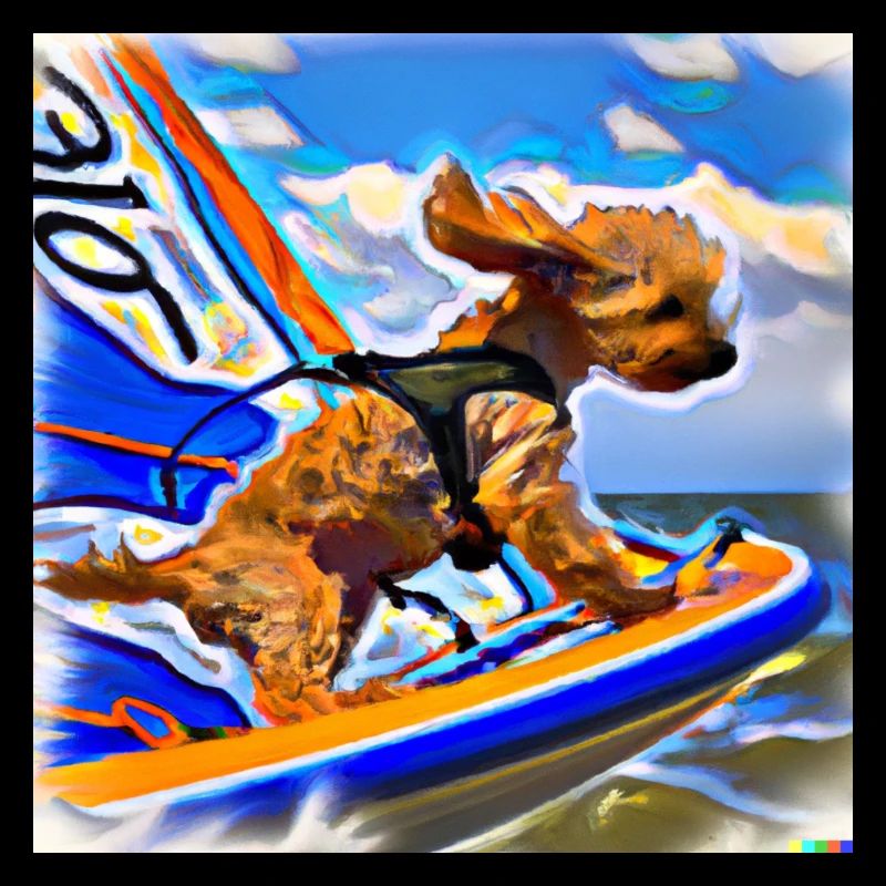 Surfing Dog