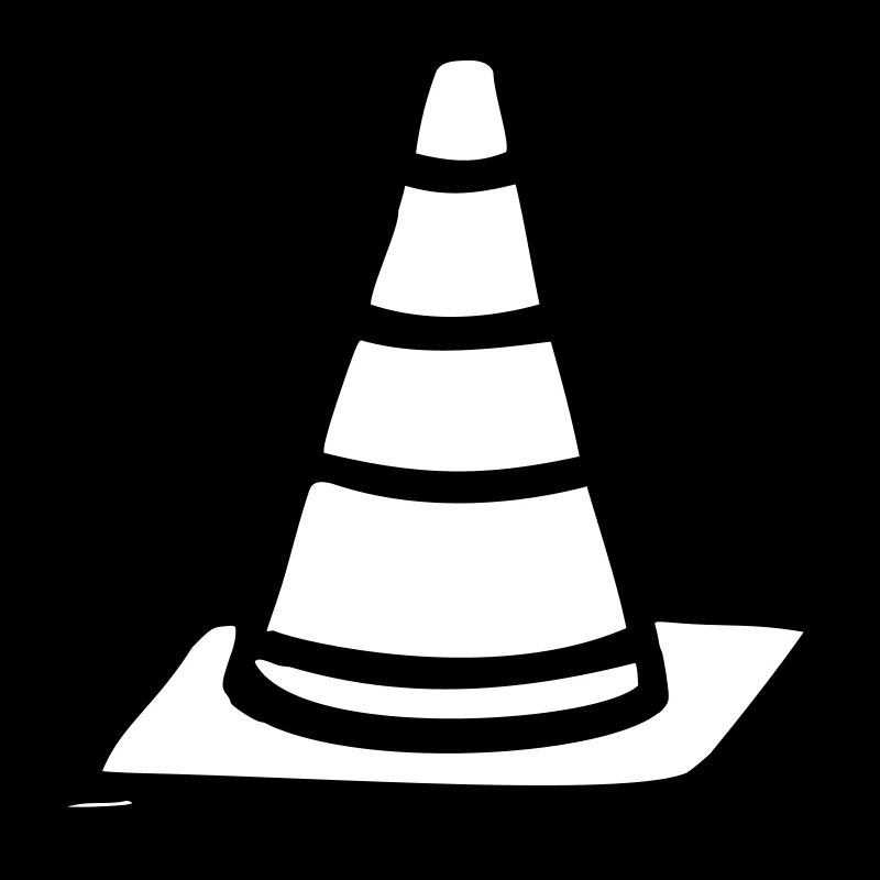 traffic cone warning