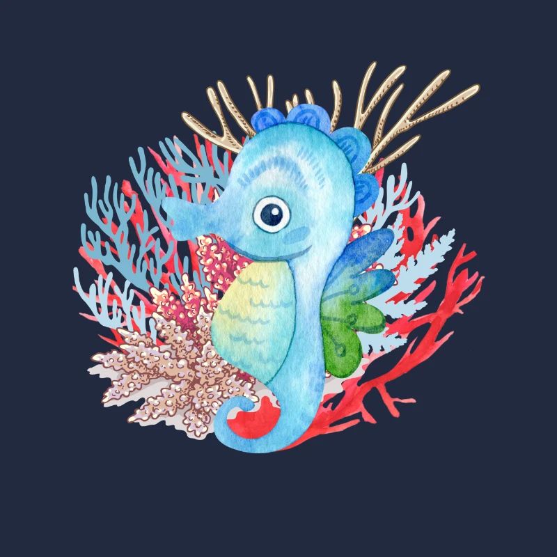 océan, hippocampe