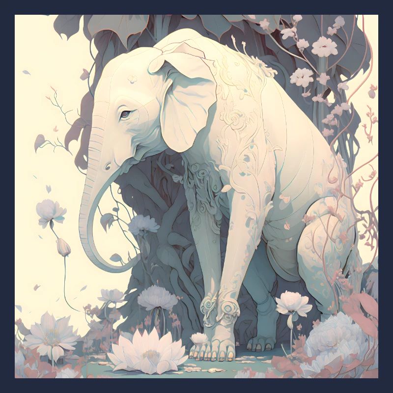 in harmony with nature elephant