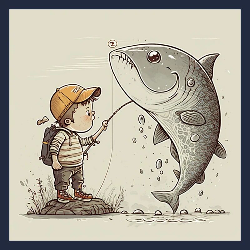 Little boy catches gift