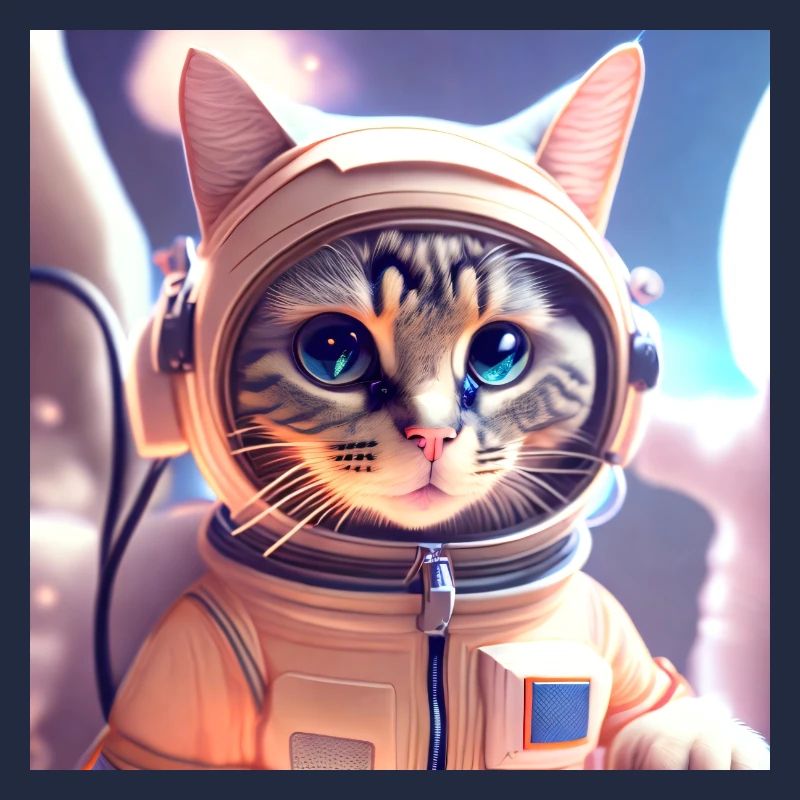 Asteonaut cat in space
