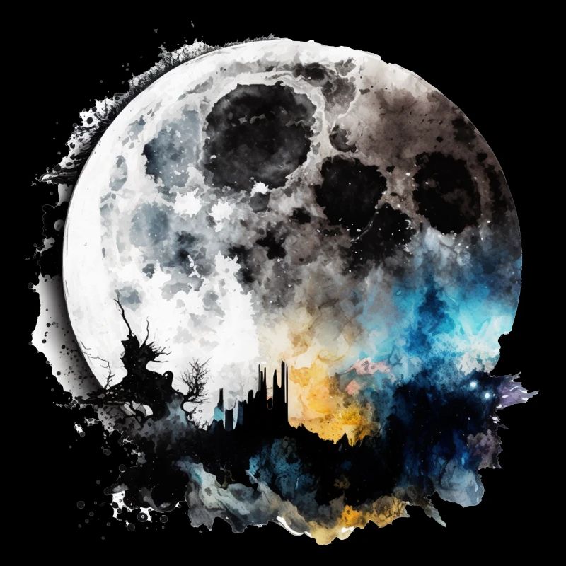 Mond Comic Stil