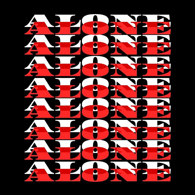 Alone - Weiß/Rot