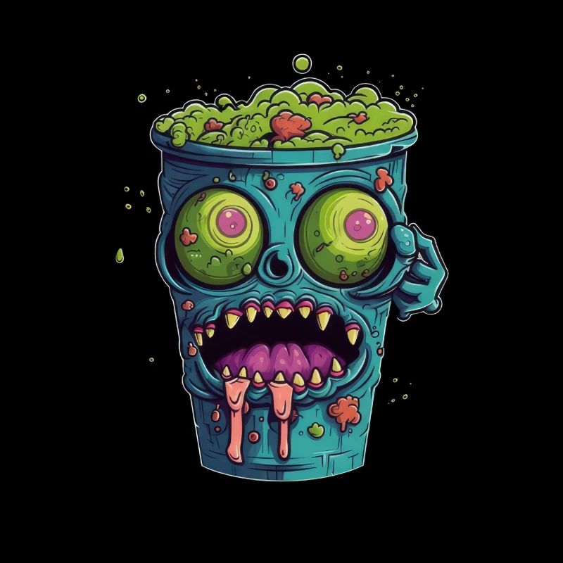 Halloween coffee mug - creepy coffee mug