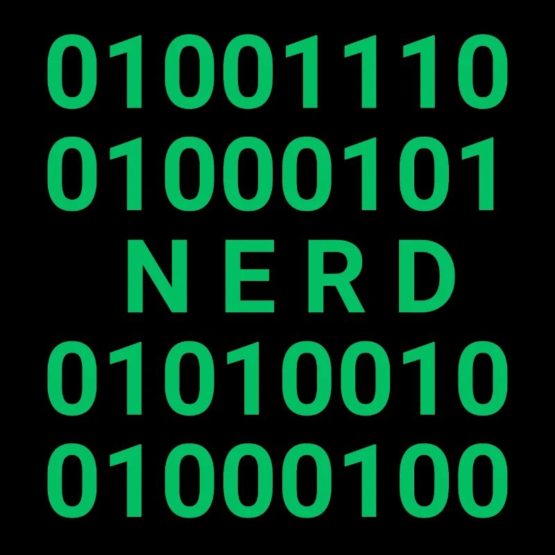Nerd in Binärcode
