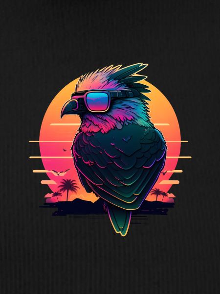 Synthwave sunset Bird