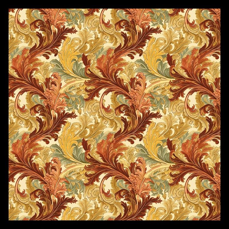 Leaves Seamless Pattern Leaf Foliage Nature Print