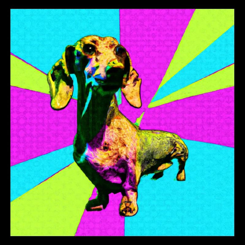 Dachshund Pop Art
