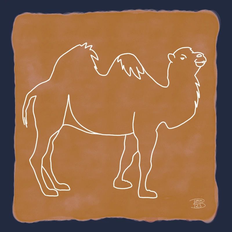"Kamel", Boho Line Art Design, Serie "Desert"