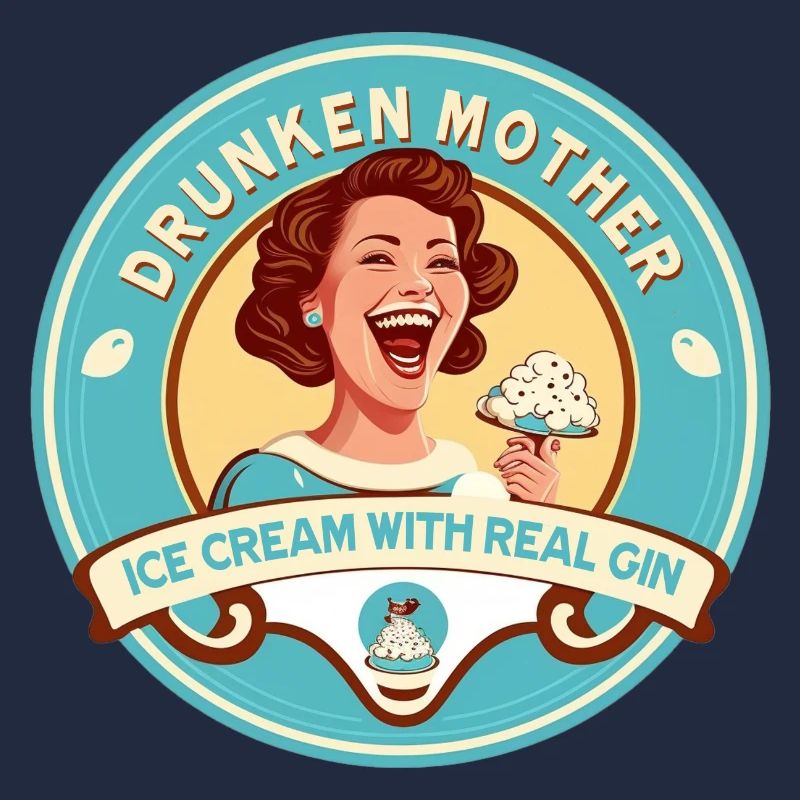 Betrunkenes Mutter-Eis