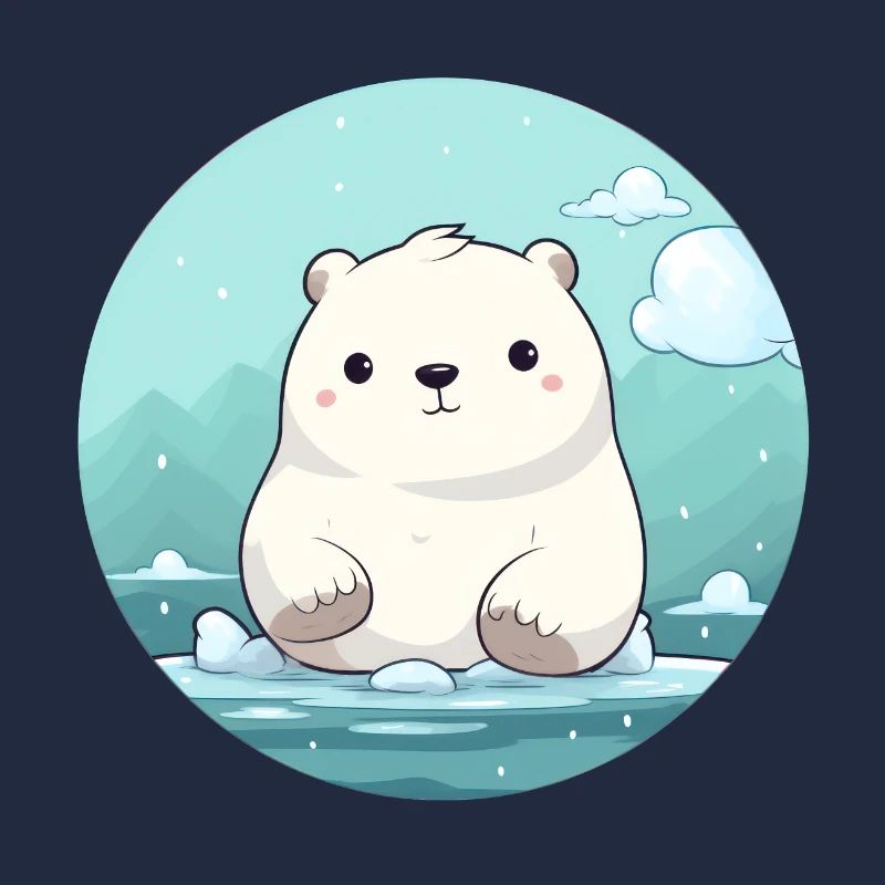 süßer kleiner Eisbär