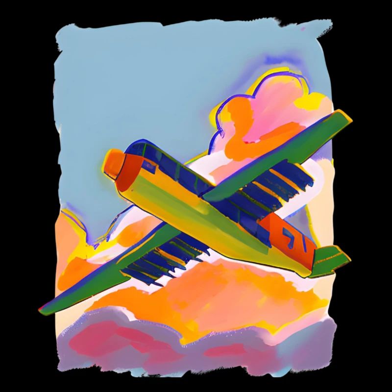 Avion peint