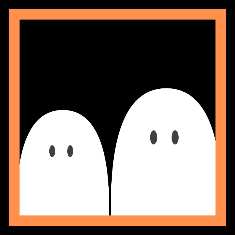 Ghost in a red frame