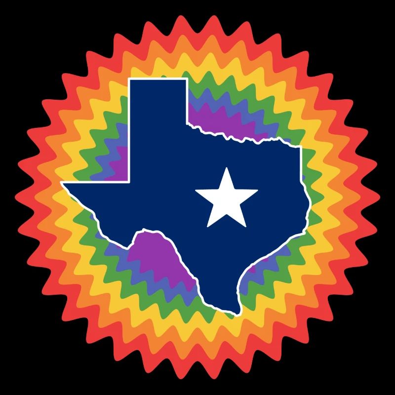 Texas Map Design for Proud LGBT+ Texans
