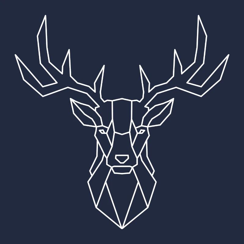 Geometric Deer – Elegance in Polygon Shape