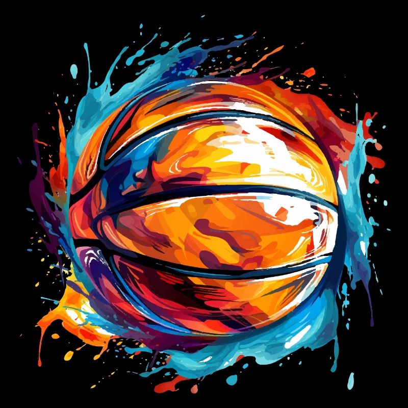 Conception de basket-ball pour les fans de sport Basketteurs