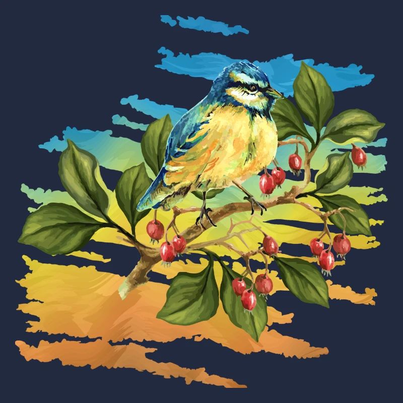 Bunter Vogel