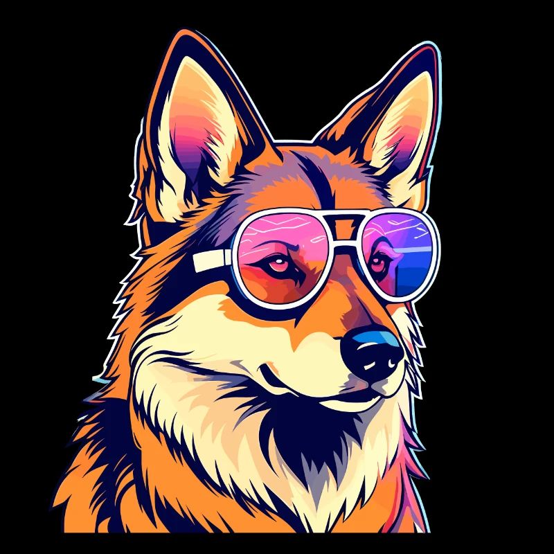 German Shepherd Illustration