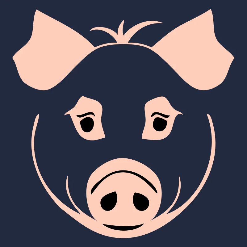 Pig in comic style