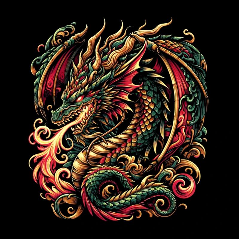 Emerald Inferno Dragon