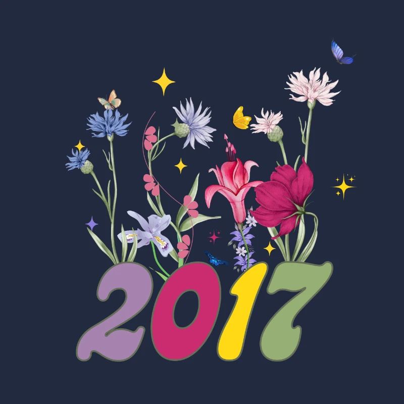 Année de naissance 2017 fleurs sauvages