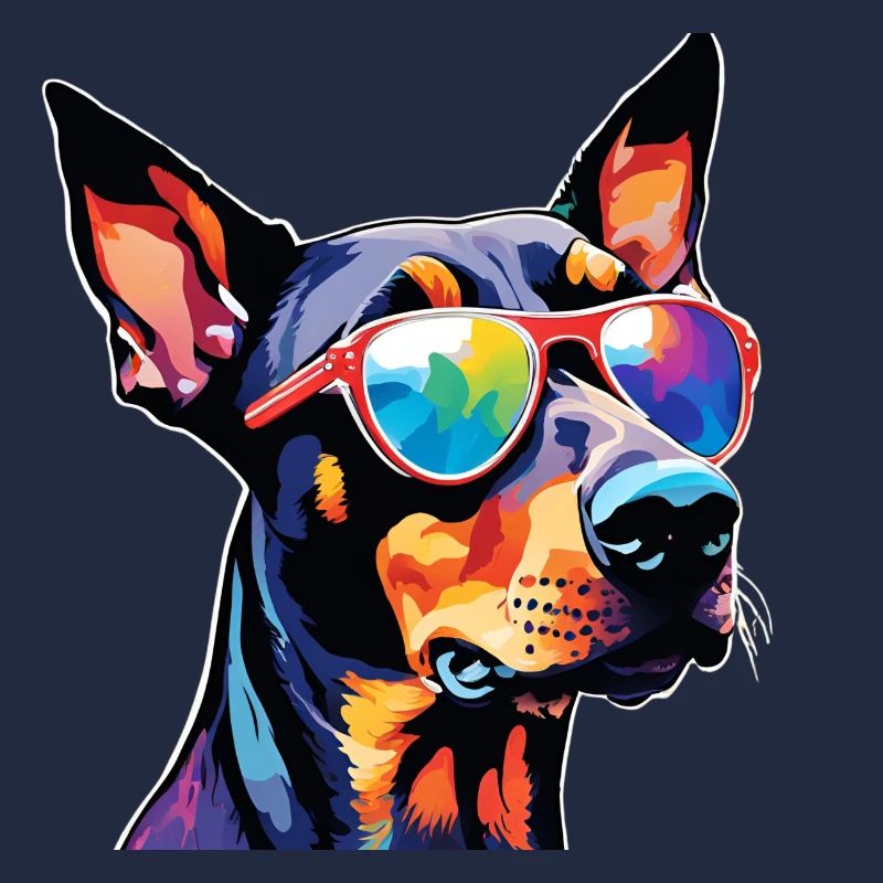 Dobermann bunt 1