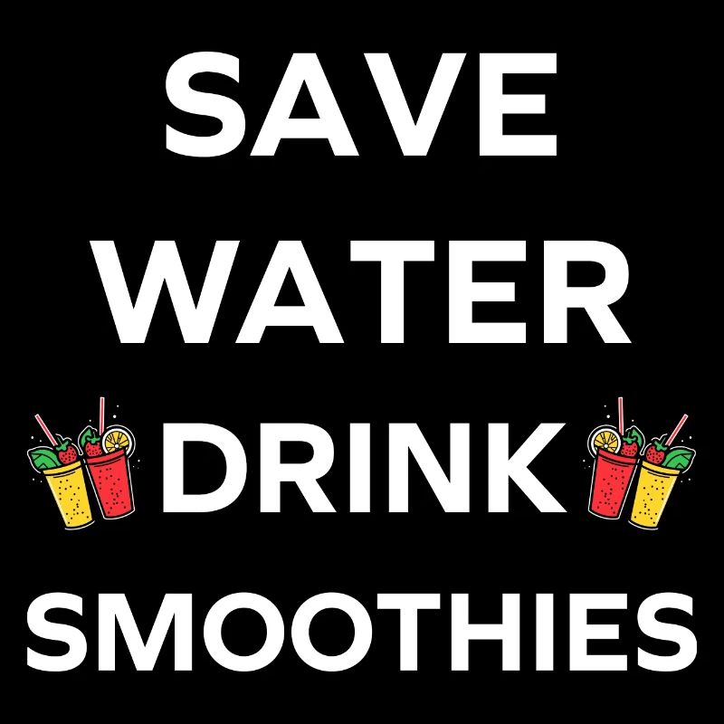 Save water drink smoothies