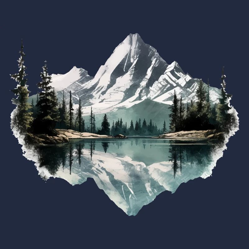 Schöne Landschaft mit Berge, Geschenk Wandern