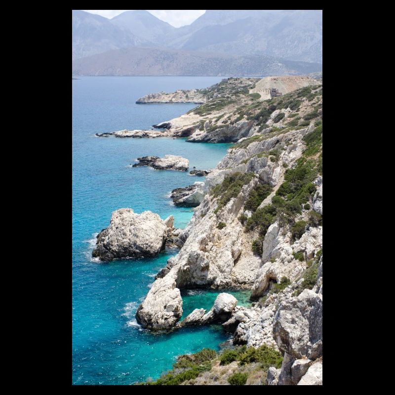 Steinklippe am Meer von Kreta