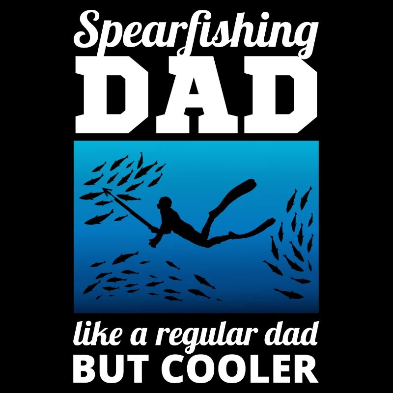 Speerfischen Unterwasserfischen Papa Vatertag