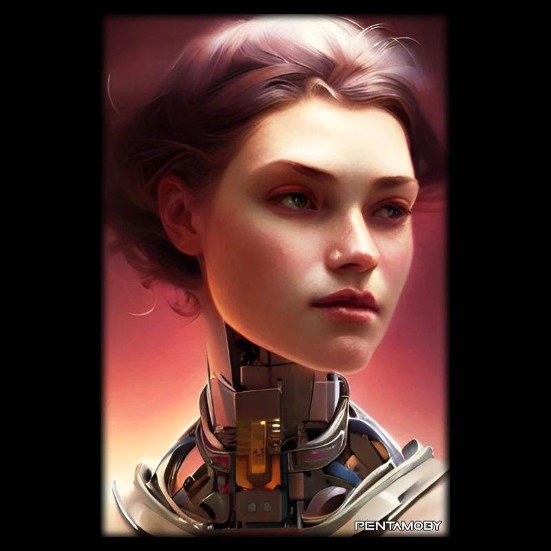 Robot Woman Future Cyborg Machine Technology