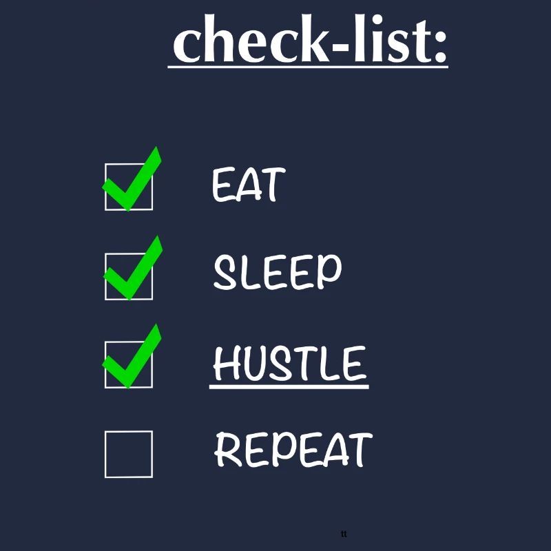 Checklist: hustle design