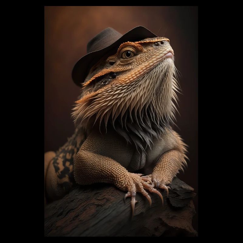 Bearded dragon lizards reptile