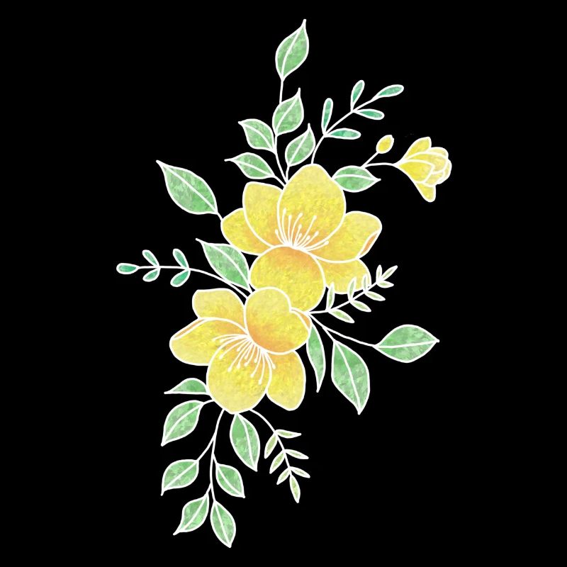 Fleur jaune orangé