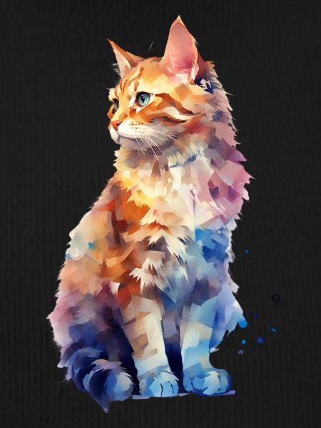 Chat pastel