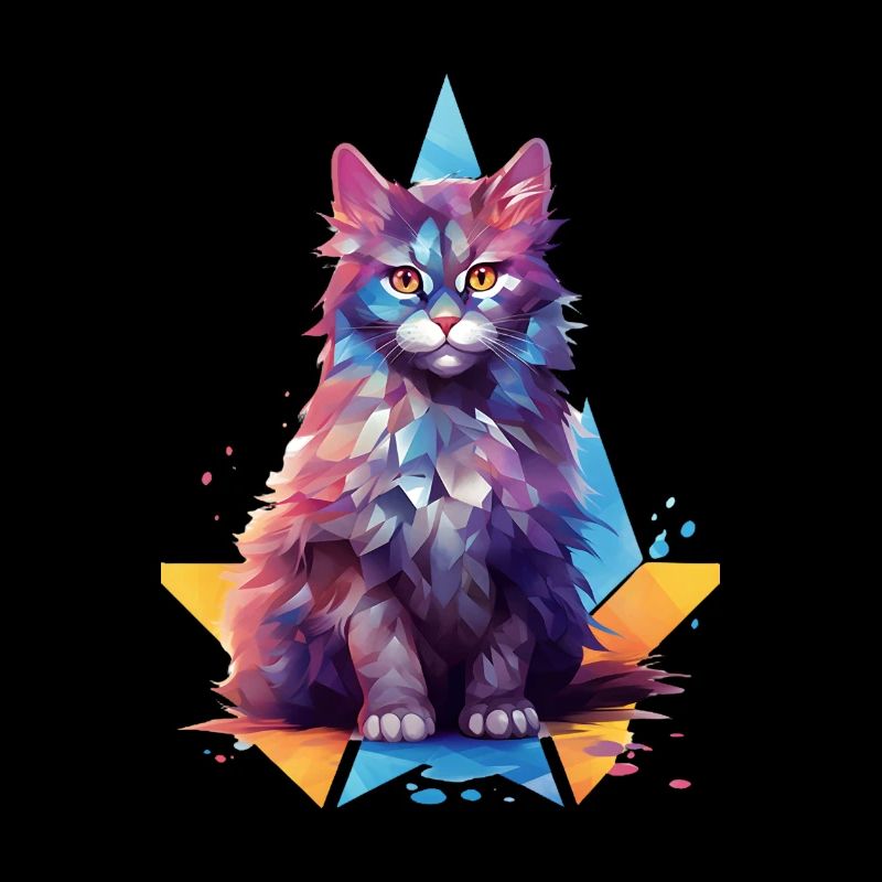 Future Cat ARt Design Shirt Lover