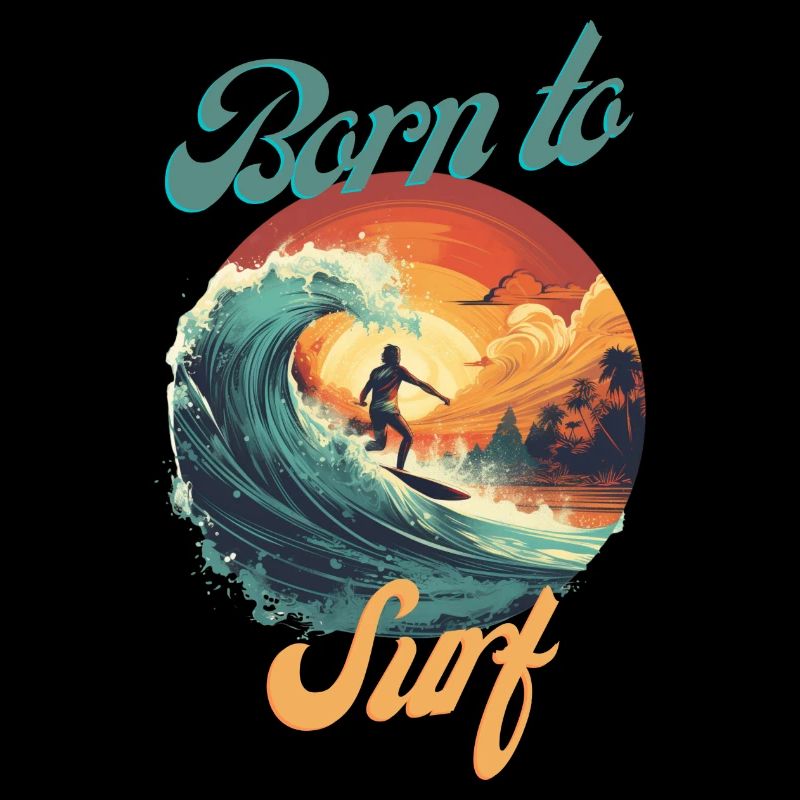 Né pour surfer