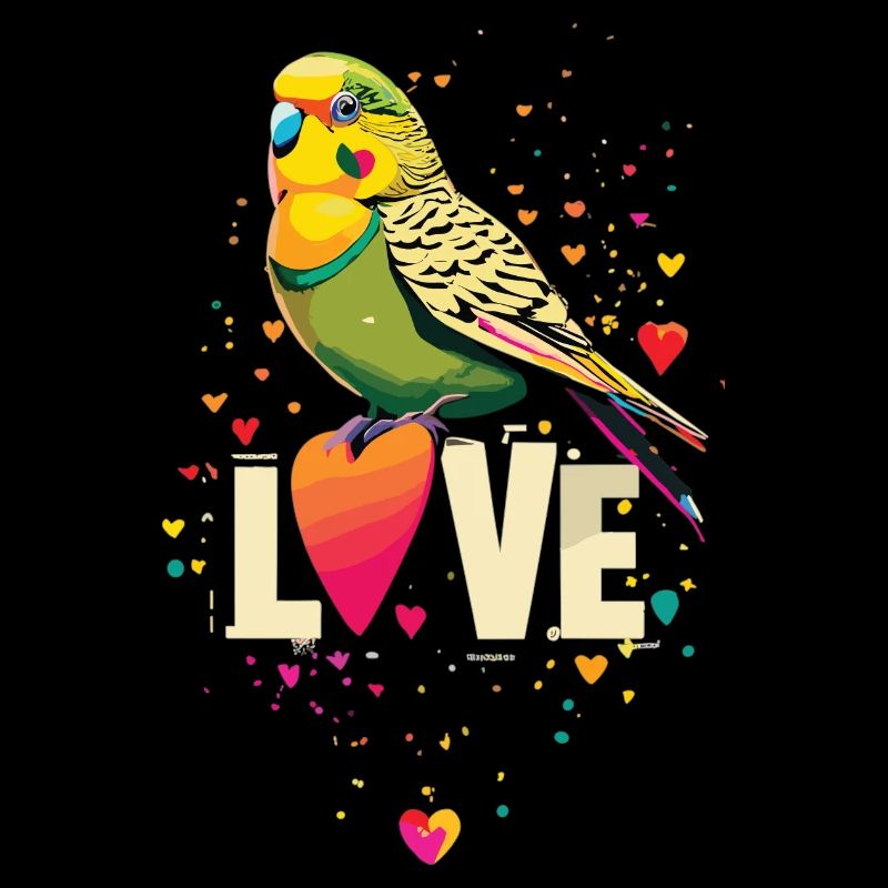 Budgie Love: A Heart for Budgies