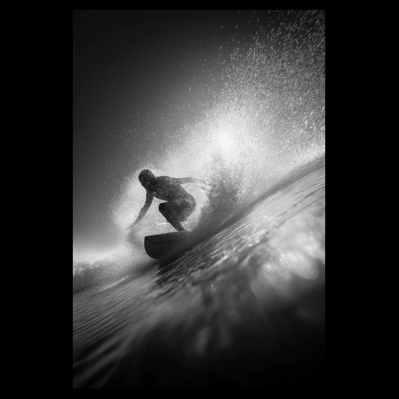 Black & White Surf Explosion