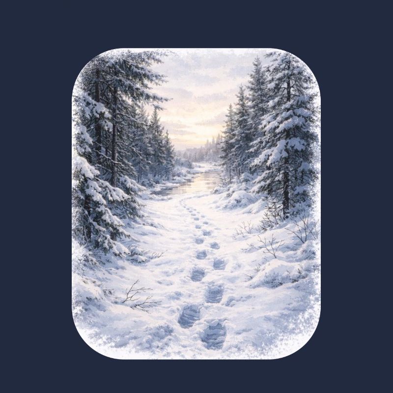 Sentier de la Forêt d’Hiver Morgenschein