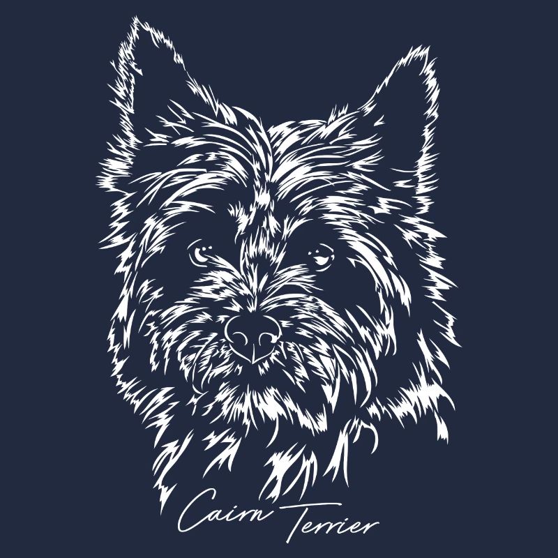 CAIRN TERRIER Portrait Idée cadeau chiens de Wilsign