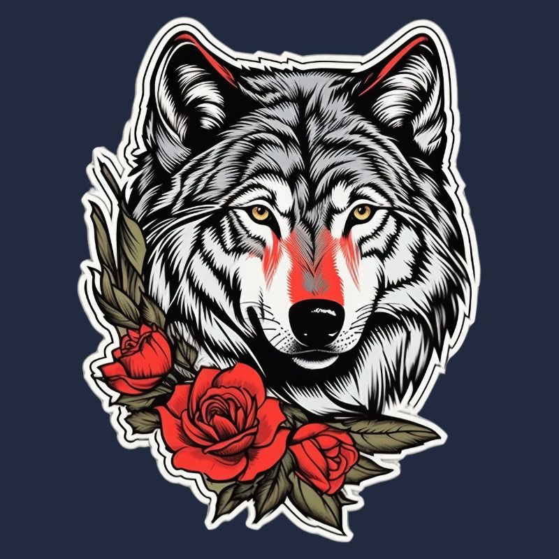 Faune gothique Rose Illustration Design graphique