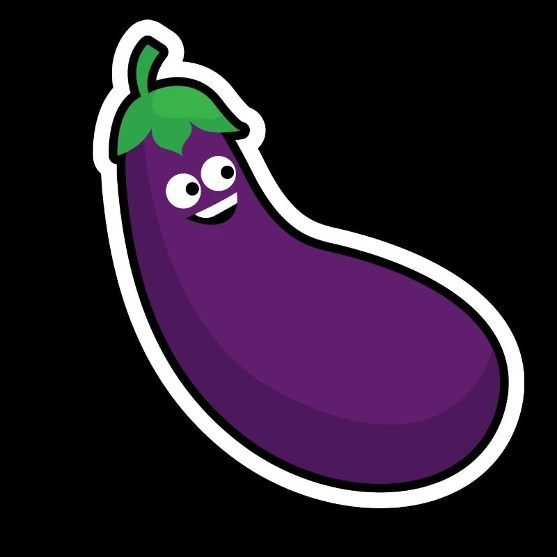 The cheerful eggplant