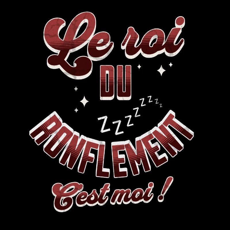Le roi du ronflement c'est moi t-shirt ronfleur