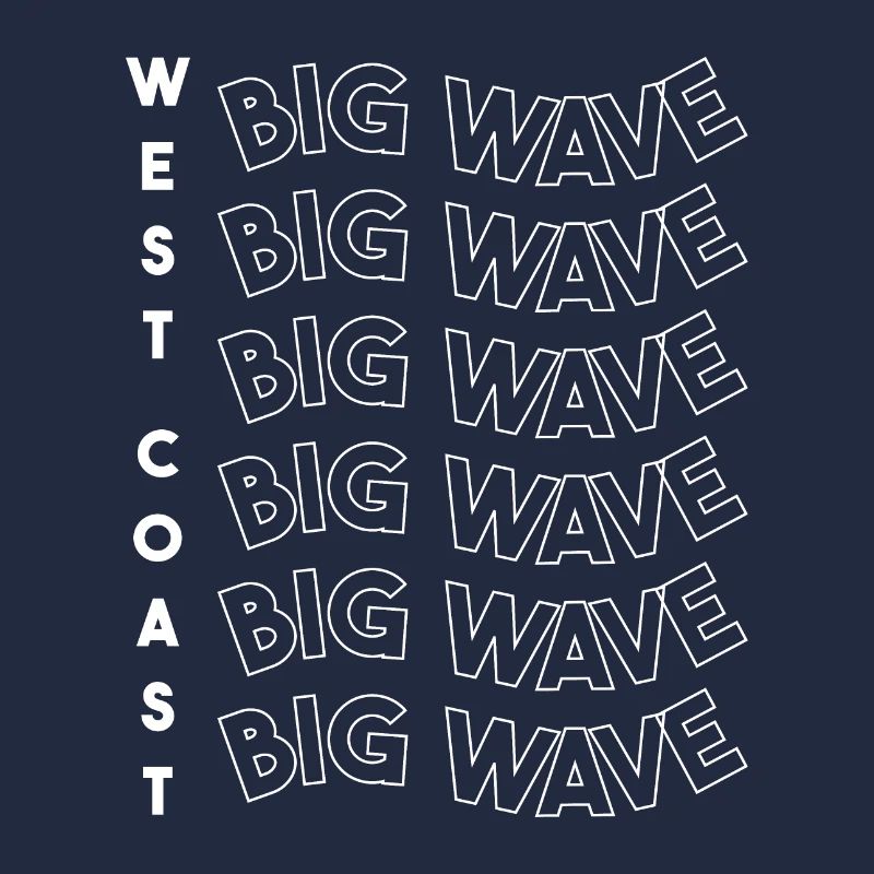 Blanc Big Wave de la côte ouest