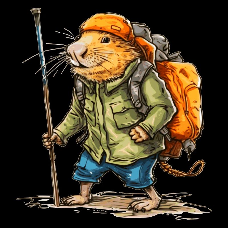 This mole rat likes to wander in free time