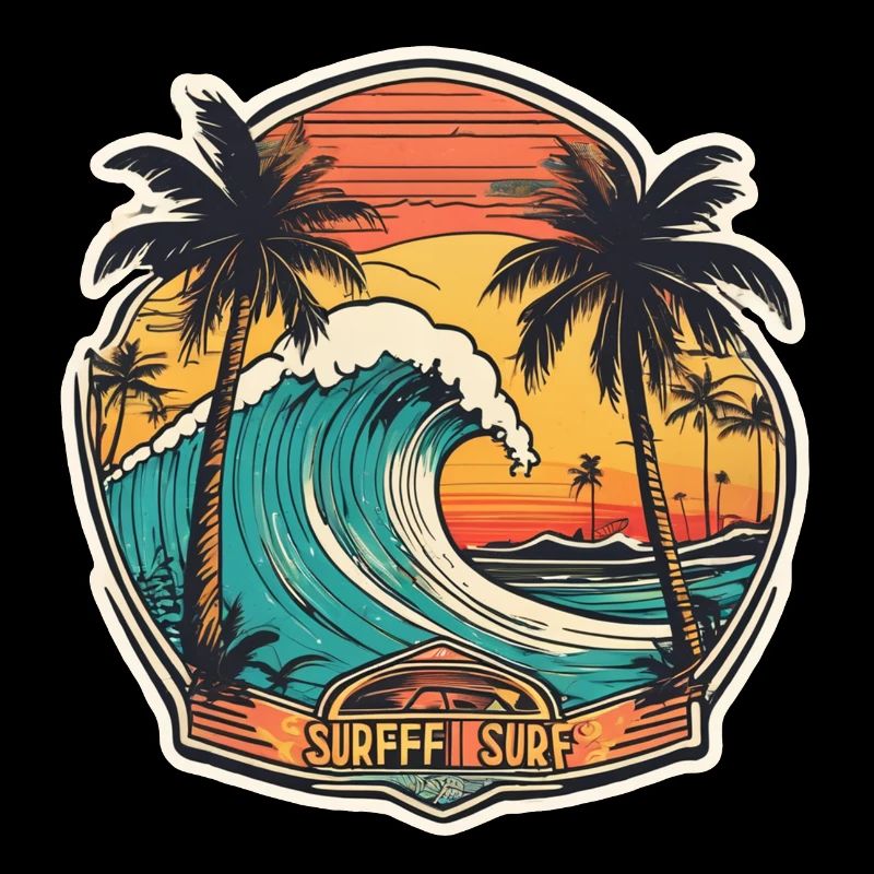 surf plage palmier soleil vacances
